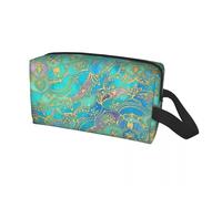 Borsa per il trucco Borsa da viaggio personalizzata Om Mandala for articoli toeletta Buddismo Aum Yoga Meditazione Cosmetici Trucco Organizzatore Beauty Storage Dopp Kit Box(Color 13)