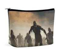 Borsa per il trucco Borsa per cosmetici Borsa per rossetto Borsa con cerniera Molti zombie stampati Organizer Borsa da toilette portatile Accessori