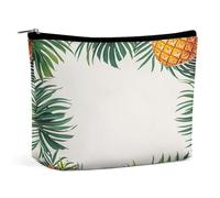 Borsa per il trucco Borsa per cosmetici da viaggio Borsa da toeletta portatile in stile isola tropicale Borsa da toeletta di grande capacità con cerniera Custodia per l'organizzazione del trucco Custo