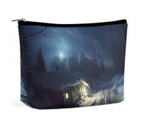 Borsa per il trucco Borsa per cosmetici da viaggio Borsa da toeletta portatile per la notte fredda Borsa da toeletta con cerniera di grande capacità Custodia per l'organizzazione del trucco Borsa da t