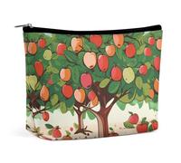 Borsa per il trucco Borsa per cosmetici da viaggio Borsa portatile Fruit Under The Tree Borsa da toeletta Grande capacità Borsa con cerniera Custodia per l'organizzazione del trucco Borsa da toeletta