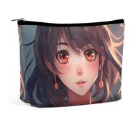 Borsa per il trucco Borsa per cosmetici da viaggio Borsa portatile per donna che indossa orecchini Borsa da toilette Grande capacità Borsa con cerniera Custodia per organizer per il trucco Borsa da to