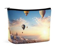 Borsa per il trucco Borsa per cosmetici da viaggio Borsa portatile per il tour del palloncino Borsa da toilette Grande capacità Borsa con cerniera Custodia per l'organizzazione del trucco Borsa da toi