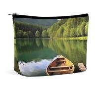 Borsa per il trucco Borsa per cosmetici da viaggio Borsa portatile per lago con barca Borsa da toeletta Grande capacità Borsa con cerniera Custodia per organizer per il trucco Borsa da toeletta imperm