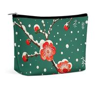 Borsa per il trucco Borsa per cosmetici da viaggio portatile su ramo di albero Borsa da toeletta con cerniera di grande capacità Custodia per l'organizzazione del trucco Custodia per toeletta impermea