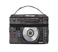 Borsa per il trucco, Borsa per cosmetici grande Borsa da viaggio portatile in pelle impermeabile per donne e ragazze,Controller DJ digitale