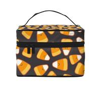 Borsa per il trucco, Borsa per cosmetici grande Borsa da viaggio portatile in pelle impermeabile per donne e ragazze,Caramelle al mais Kawaii