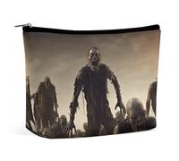 Borsa per il trucco Borsa per cosmetici portatile Molti zombi Borsa da toeletta Organizer per il trucco Custodia con cerniera di grande capacità Borsa da toeletta da viaggio per donne e uomini