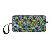 Borsa per il trucco, Borsa per la ricezione Borsa per cosmetici da viaggio Borsa da toilette Borsa per trucco portatile Organizer,Orche dell'acquerello