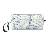 Borsa per il trucco, Borsa per la ricezione Borsa per cosmetici da viaggio Borsa da toilette Borsa per trucco portatile Organizer,Amore Fisica
