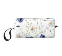 Borsa per il trucco, Borsa per la ricezione Borsa per cosmetici da viaggio Borsa da toilette Borsa per trucco portatile Organizer,Fiore disegnato a mano