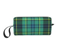 Borsa per il trucco, Borsa per la ricezione Borsa per cosmetici da viaggio Borsa da toilette Borsa per trucco portatile Organizer,Tartan irlandese