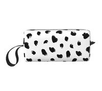 Borsa per il trucco, Borsa per la ricezione Borsa per cosmetici da viaggio Borsa da toilette Borsa per trucco portatile Organizer,Stampa animale dalmata pittorica