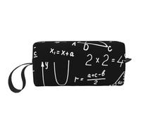Borsa per il trucco, Borsa per la ricezione Borsa per cosmetici da viaggio Borsa da toilette Borsa per trucco portatile Organizer,Algebra Geometria Matematica astratta