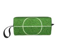 Borsa per il trucco, Borsa per la ricezione Borsa per cosmetici da viaggio Borsa da toilette Borsa per trucco portatile Organizer,Campo da calcio Calcio verde