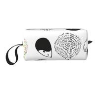 Borsa per il trucco, Borsa per la ricezione Borsa per cosmetici da viaggio Borsa da toilette Borsa per trucco portatile Organizer,Riccio