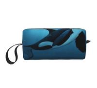 Borsa per il trucco, Borsa per la ricezione Borsa per cosmetici da viaggio Borsa da toilette Borsa per trucco portatile Organizer,L'Orca Sognatrice