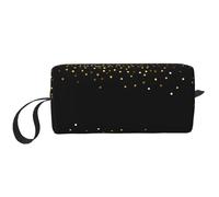 Borsa per il trucco, Borsa per la ricezione Borsa per cosmetici da viaggio Borsa da toilette Borsa per trucco portatile Organizer,Modello glitter oro
