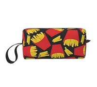 Borsa per il trucco, Borsa per la ricezione Borsa per cosmetici da viaggio Borsa da toilette Borsa per trucco portatile Organizer,Patatine fritte