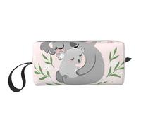 Borsa per il trucco, Borsa per la ricezione Borsa per cosmetici da viaggio Borsa da toilette Borsa per trucco portatile Organizer,Mamma e bambino carini di Koala