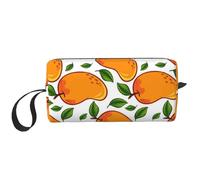 Borsa per il trucco, Borsa per la ricezione Borsa per cosmetici da viaggio Borsa da toilette Borsa per trucco portatile Organizer,Frutto Del Modello Di Mango E Foglie