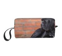 Borsa per il trucco, Borsa per la ricezione Borsa per cosmetici da viaggio Borsa da toilette Borsa per trucco portatile Organizer,Cane Corso Grandi Cani Neri Animali Domestici