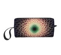 Borsa per il trucco, Borsa per la ricezione Borsa per cosmetici da viaggio Borsa da toilette Borsa per trucco portatile Organizer,Geometria Sacra