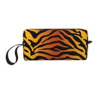Borsa per il trucco, Borsa per la ricezione Borsa per cosmetici da viaggio Borsa da toilette Borsa per trucco portatile Organizer,Stampe di tigre