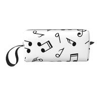 Borsa per il trucco, Borsa per la ricezione Borsa per cosmetici da viaggio Borsa da toilette Borsa per trucco portatile Organizer,Tema musicale stampato