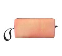 Borsa per il trucco, Borsa per la ricezione Borsa per cosmetici da viaggio Borsa da toilette Borsa per trucco portatile Organizer,Corallo Acquerello Sfumature Rosa Arancione