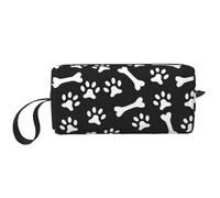 Borsa per il trucco, Borsa per la ricezione Borsa per cosmetici da viaggio Borsa da toilette Borsa per trucco portatile Organizer,Orma di Zampa