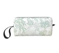 Borsa per il trucco, Borsa per la ricezione Borsa per cosmetici da viaggio Borsa da toilette Borsa per trucco portatile Organizer,Alghe blu del mare verde