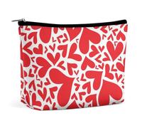 Borsa per il trucco, borse cosmetiche personalizzate per le donne, Amore ed Eternità, 7.3cm L x 15cm W x 5.9cm H, Astuccio per trucchi