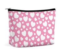 Borsa per il trucco, borse cosmetiche personalizzate per le donne, Amore Semplice, 7.3cm L x 15cm W x 5.9cm H, Astuccio per trucchi