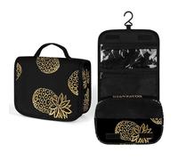 Borsa per il trucco, borse cosmetiche personalizzate per le donne, Ananas estivo, 22.5(fold)/41(unfold)L x 7W x 18.5H cm, Beauty case