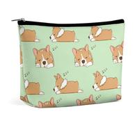 Borsa per il trucco, borse cosmetiche personalizzate per le donne, Cane che dorme, 7.3cm L x 15cm W x 5.9cm H, Beauty case
