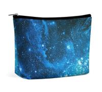 Borsa per il trucco, borse cosmetiche personalizzate per le donne, Cielo stellato profondo della Via Lattea, 7.3cm L x 15cm W x 5.9cm H, Beauty case
