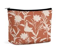Borsa per il trucco, borse cosmetiche personalizzate per le donne, Floreale ed Er, 7.3cm L x 15cm W x 5.9cm H, Astuccio per trucchi