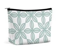Borsa per il trucco, borse cosmetiche personalizzate per le donne, Forme geometriche, 7.3cm L x 15cm W x 5.9cm H, Beauty case