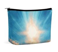 Borsa per il trucco, borse cosmetiche personalizzate per le donne, Vista Cielo, 7.3cm L x 15cm W x 5.9cm H, Beauty case
