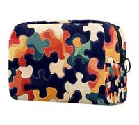 Borsa per il trucco con albero della vita estetico con luna e farfalle colorate e fiori piccola borsa per il trucco per le donne borsa cosmetica con cerniera accessori di bellezza borsa organizer