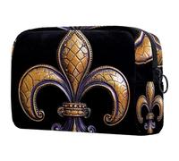Borsa per il trucco con albero della vita estetico con luna e farfalle colorate e fiori piccola borsa per il trucco per le donne borsa cosmetica con cerniera accessori di bellezza borsa organizer