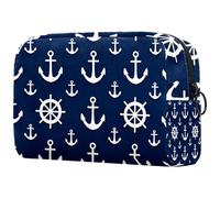 Borsa per il trucco con albero della vita estetico con luna e farfalle colorate e fiori piccola borsa per il trucco per le donne borsa cosmetica con cerniera accessori di bellezza borsa organizer