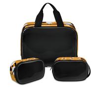 Borsa per il trucco con api per donne e uomini, borsa per cosmetici traslucida con api calabrone borsa da doccia 3 pezzi da viaggio articoli da toeletta organizer per cosmetici, Colore, XL, Astuccio