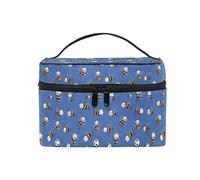 Borsa per il trucco con api regalo per bambini carino per donne borse cosmetiche astuccio treno articoli da toeletta, Come nella foto, Taglia unica, Zaini