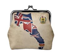 Borsa per il trucco con bandiera delle Isole Cayman map01, piccola borsa per il trucco, borsa per riporre carte di credito con serratura a bacio, borsa per riporre carte di credito, borsa