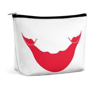 Borsa per il trucco con bandiera Rapa Nui, piccola borsa da viaggio per cosmetici, organizer in PU con cerniera per le donne
