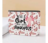 Borsa per il trucco con cane e mamma, simpatica borsa per cosmetici da donna, organizer da viaggio, con cerniera, bradipi amanti regali per donne, LCS Multicolore 02499, 9.6 × 7 × 0.5 inches, Moda