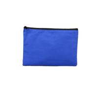 Borsa per il trucco con cerniera Accessori da viaggio multicolori Custodia in tela Borsa multiuso Astuccio per matite Arancione, Blu scuro, as description, come descrizione