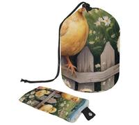 Borsa per il trucco con coulisse, borsa da viaggio per cosmetici di grande capacità, con piccola borsa con cerniera, borsa da toilette portatile per donne, cane subacqueo oceano, Multicolore 20,